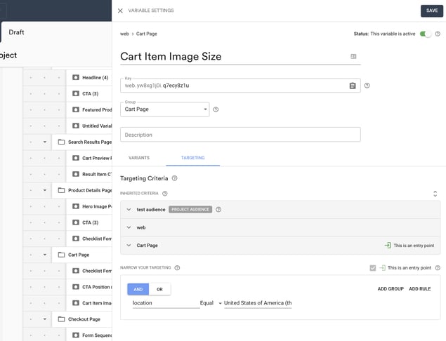 Content targeting